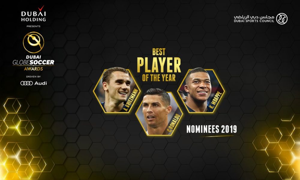 Globe Soccer Award : Griezmann, Ronaldo & Mbappé Selected For Best Player Of The Year 1